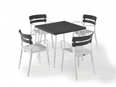 Градински комплект BERMUDA set 4 (бяло/антрацит)